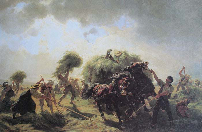 hay in impending